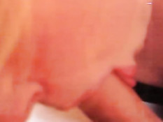 Teen gives head close up