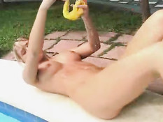 Denisa at the pool 1