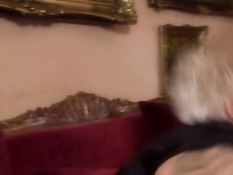 Busty blonde shows her skills