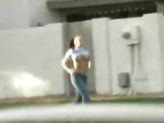 Gianna jogging topless