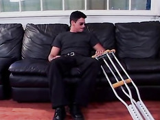 Asian mouth gives slimy blowjob