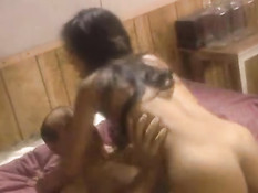 Asian tiny tited slut gets spermed