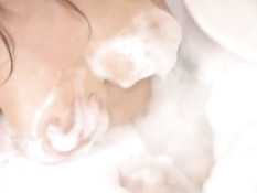 Asian babe seducing in bathtub