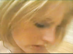 Blond babe gets fucked in the ass