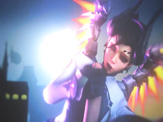 Жёсткие секс игры персонажей игры Overwatch - Mercy и Evil Mercy