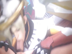 Жёсткие секс игры персонажей игры Overwatch - Mercy и Evil Mercy