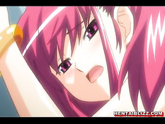 Парень в раздевалке отодрал хентай подругу с розовыми волосами