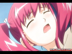 Парень в раздевалке отодрал хентай подругу с розовыми волосами