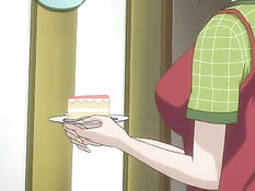 Похотливый мужчина в очках в ванне оттрахал хентай блондиночку