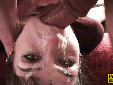 Привёл на поводке секс рабыню Adreena Winters и отъебал в очко