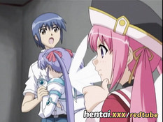 Девчонка лижет клитор своей аниме подружке и трахается с парнем