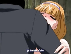 Развратные хентай подружки дрочат парню член руками и сиськами