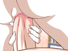 Сисястая хентай сучка с красными волосами затрахала своего друга