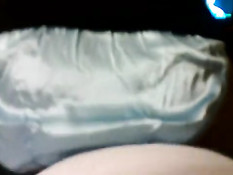 Любительница в голубых трусиках садится на член спиной к парню