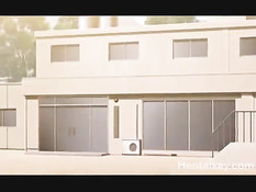 Возбуждённые мужики толпой оттрахали хентай брюнетку в чулках