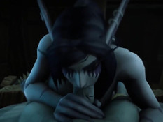 Возбуждённый орк из World of Warcraft отъебал грудастую девушку