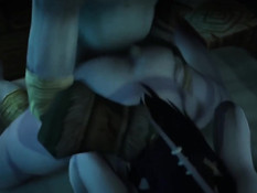 Возбуждённый орк из World of Warcraft отъебал грудастую девушку