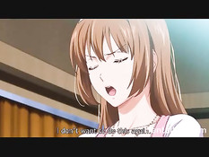 Поставил на колени сисястую хентай подружку и дал отсосать член