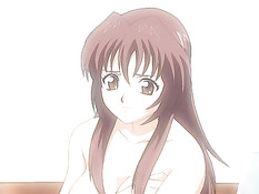 Привёл домой красивую хентай девку и оттрахал раком на кровати