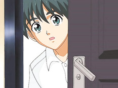 Привёл домой красивую хентай девку и оттрахал раком на кровати