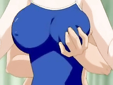 Милая хентай девушка с красными волосами ебётся со своим парнем