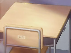 Милая хентай девушка с красными волосами ебётся со своим парнем