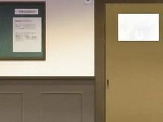 Милая хентай девушка с красными волосами ебётся со своим парнем