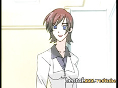 Оттрахал вибратором и членом возбуждённую хентай телеведущую