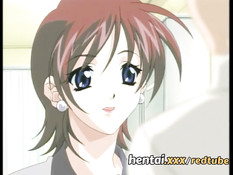 Оттрахал вибратором и членом возбуждённую хентай телеведущую