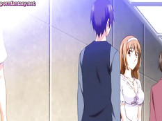 Длинноволосая хентай девка впервые попробовала анальный секс