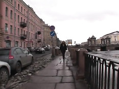 Блондиночка из Питера оттрахана в киску и разработанную задницу