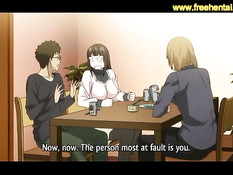 Парнишка в очках отлизал сладкую киску хентай подруге в позе 69