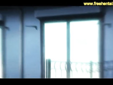 Парнишка в очках отлизал сладкую киску хентай подруге в позе 69