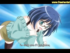 Две сисястые хентай девушки занимаются сексом с общим знакомым