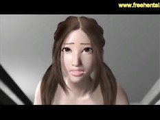 3D девушка дрочит член большой грудью и садится на него сверху