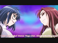 Молодой человек занимается любовью с двумя хентай девчонками