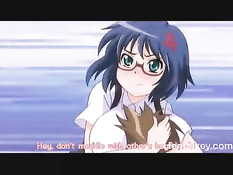 Молодой человек занимается любовью с двумя хентай девчонками