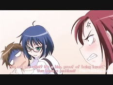 Молодой человек занимается любовью с двумя хентай девчонками