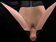 3D женщина кошка отсосала у Бэтмена и уселась сверху на его хуй