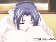 Поставил раком и отодрал у окна хентай тёлку с красными волосами