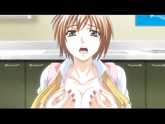 Сиськастая хентай секретарша трахается раком и в позе наездницы