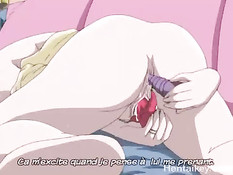 Возбуждённая хентай домохозяйка мастурбирует говоря по телефону