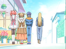 Аниме девушка с голубыми волосами подрочила парню в бассейне