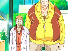 Аниме девушка с голубыми волосами подрочила парню в бассейне