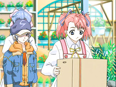 Аниме девушка с голубыми волосами подрочила парню в бассейне