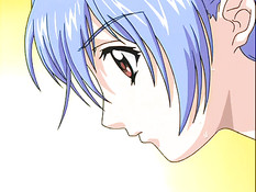 Аниме девушка с голубыми волосами подрочила парню в бассейне