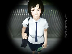 Он пригласил в дом милую 3D девушку и облизал её торчащие соски