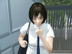 Он пригласил в дом милую 3D девушку и облизал её торчащие соски