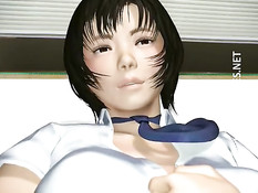 Он пригласил в дом милую 3D девушку и облизал её торчащие соски