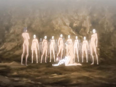 Связанных аниме девок трахают в присутствии похотливых парней